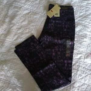 Levi Purple Skinny Jeans
